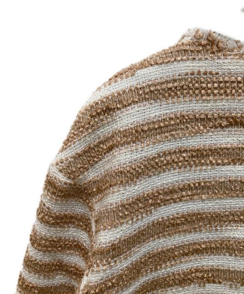 journal standard L'essage（ジャーナルスタンダード レサージュ）journal standard L'essage (ジャーナルスタンダード レサージュ) GIOLICA ツイードワイドジャケット ベージュ×ホワイト サイズ:ＦＲＥＥ　　の古着・服飾アイテム