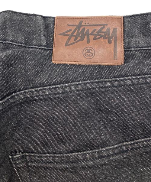 stussy（ステューシー）stussy (ステューシー) 90'sワイドデニムパンツ ブラック サイズ:34Rの古着・服飾アイテム