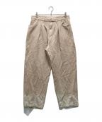 FARAHファーラー）の古着「ツータック ワイドテーパードパンツ」｜ベージュ