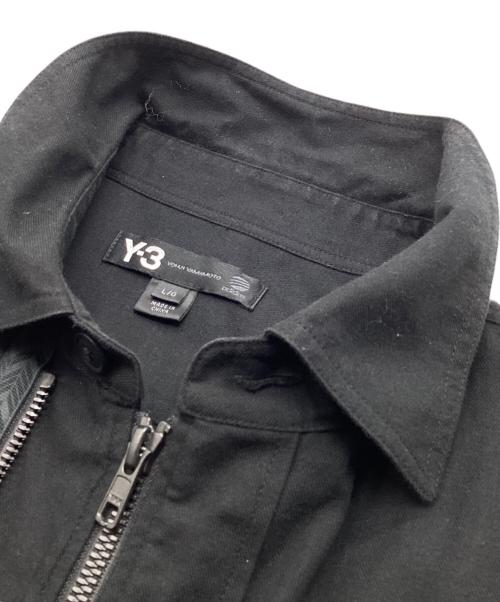 Y-3（ワイスリー）Y-3 (ワイスリー) ダブルジップロングシャツ ブラック サイズ:Lの古着・服飾アイテム