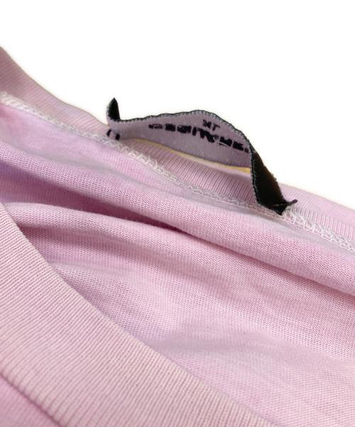 DSQUARED2（ディースクエアード）DSQUARED2 (ディースクエアード) ロゴプリントポケットTシャツ ピンク サイズ:XLの古着・服飾アイテム