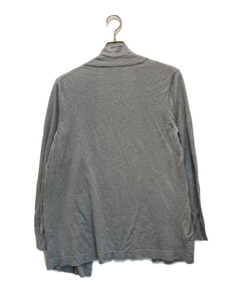 GRAN SASSO（グランサッソ）GRAN SASSO (グランサッソ) ボタンレス ショールカラー ロング カーディガン グレー サイズ:48の古着・服飾アイテム