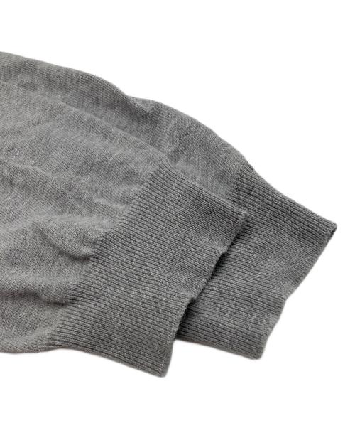 GRAN SASSO（グランサッソ）GRAN SASSO (グランサッソ) ボタンレス ショールカラー ロング カーディガン グレー サイズ:48の古着・服飾アイテム