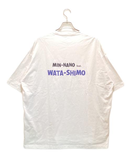 MIN-NANO（ミンナノ）MIN-NANO (ミンナノ) SSZ (エスエスズィー) コラボTシャツ ホワイト サイズ:Lの古着・服飾アイテム
