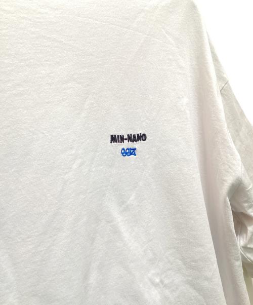 MIN-NANO（ミンナノ）MIN-NANO (ミンナノ) SSZ (エスエスズィー) コラボTシャツ ホワイト サイズ:Lの古着・服飾アイテム