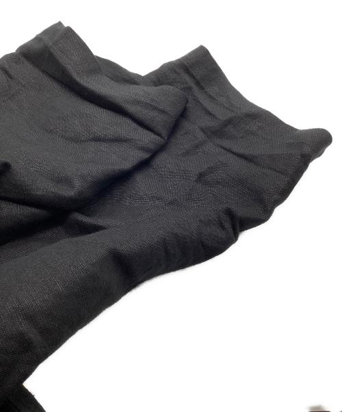 Needles（ニードルズ）Needles (ニードルズ) リネンレーヨンノーカラーシャツセットアップ ブラック サイズ:Mの古着・服飾アイテム