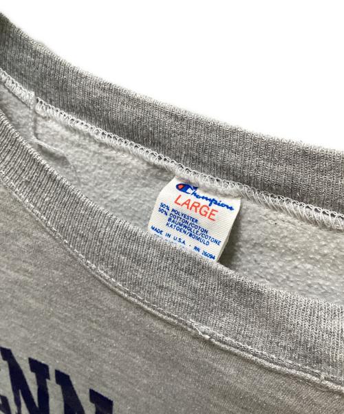 Champion（チャンピオン）Champion (チャンピオン) 2段プリントスウェット グレー サイズ:Lの古着・服飾アイテム