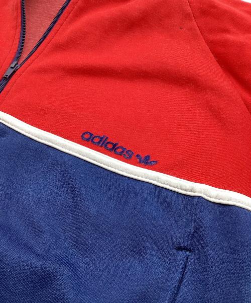 adidas（アディダス）adidas (アディダス) ヴィンテージトラックジャケット レッド×ネイビー サイズ:168の古着・服飾アイテム