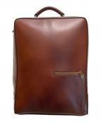 MOTHERHOUSEマザーハウス）の古着「アンティークスクエアバックパック」｜ブラウン