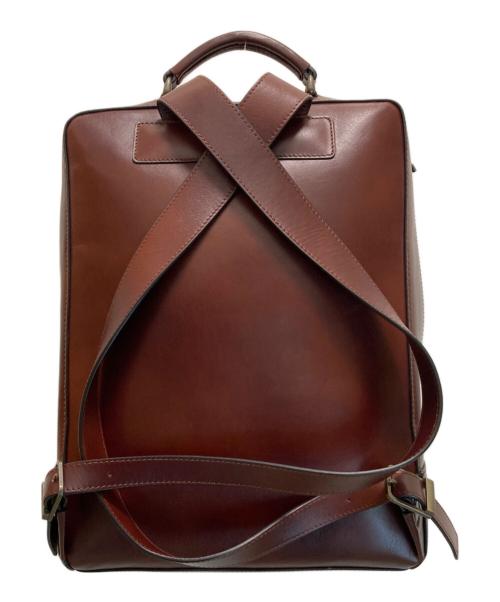 MOTHERHOUSE（マザーハウス）MOTHERHOUSE (マザーハウス) アンティークスクエアバックパック ブラウンの古着・服飾アイテム