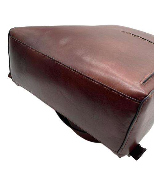 MOTHERHOUSE（マザーハウス）MOTHERHOUSE (マザーハウス) アンティークスクエアバックパック ブラウンの古着・服飾アイテム