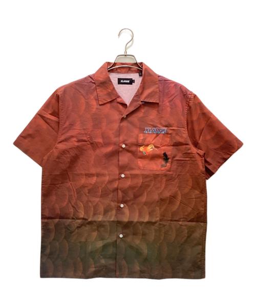 X-LARGE（エクストララージ）X-LARGE (エクストララージ) 半袖シャツ KINGYO SKIN SHIRT オレンジ サイズ:Lの古着・服飾アイテム