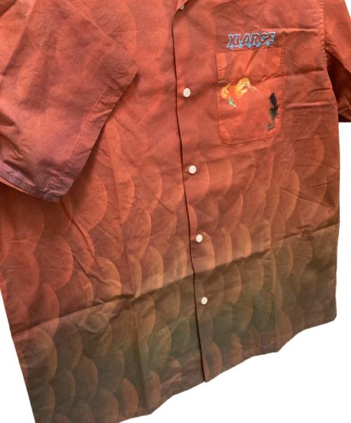 X-LARGE（エクストララージ）X-LARGE (エクストララージ) 半袖シャツ KINGYO SKIN SHIRT オレンジ サイズ:Lの古着・服飾アイテム