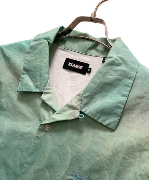 X-LARGE（エクストララージ）X-LARGE (エクストララージ) 半袖シャツ KINGYO SKIN SHIRT ライトグリーン サイズ:XLの古着・服飾アイテム