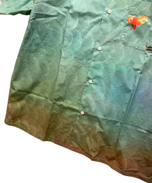 X-LARGE（エクストララージ）X-LARGE (エクストララージ) 半袖シャツ KINGYO SKIN SHIRT ライトグリーン サイズ:XLの古着・服飾アイテム