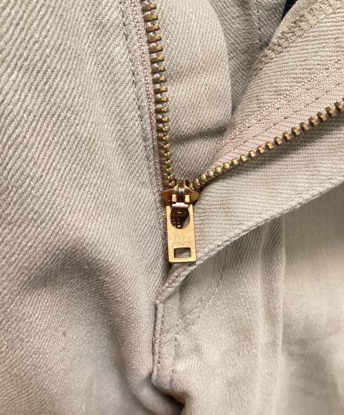 A BATHING APE（ア ベイシング エイプ）A BATHING APE (ア ベイシング エイプ) バックポケット刺繍パンツ ベージュ サイズ:Lの古着・服飾アイテム