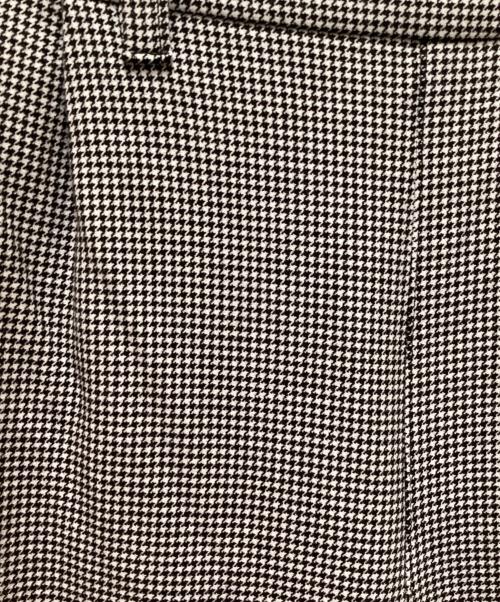 yukiemon（ユキエモン）yukiemon (ユキエモン) 千鳥柄パンツ ホワイト×ブラック サイズ:3L 未使用品の古着・服飾アイテム