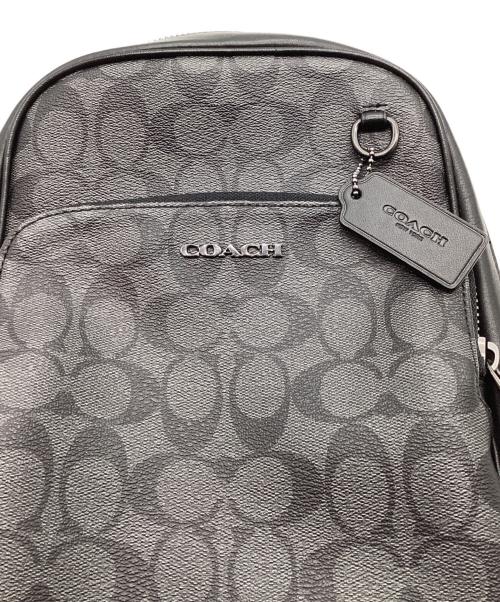 COACH（コーチ）COACH (コーチ) グラハム パック シグネチャー キャンバス ボディーバッグ ブラックの古着・服飾アイテム