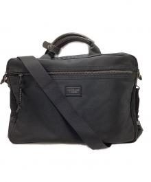 LUGGAGE LABEL（ラゲッジ レーベル）の古着「2WAYナイロンブリーフケース」｜ブラック
