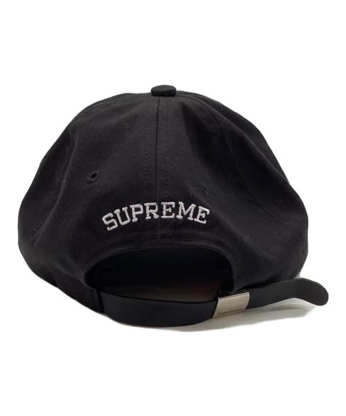 SUPREME（シュプリーム）SUPREME (シュプリーム) バイザーラベル6パネルキャップ ブラックの古着・服飾アイテム