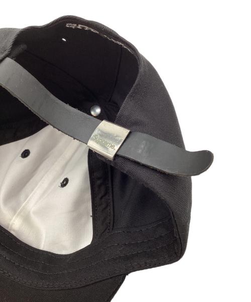 SUPREME（シュプリーム）SUPREME (シュプリーム) バイザーラベル6パネルキャップ ブラックの古着・服飾アイテム