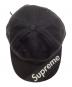 中古・古着 SUPREME (シュプリーム) バイザーラベル6パネルキャップ ブラック：6000円