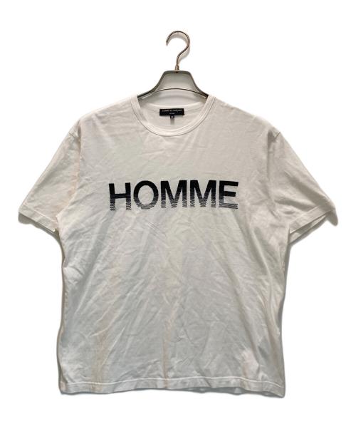 COMME des GARCONS HOMME（コムデギャルソン オム）COMME des GARCONS HOMME (コムデギャルソン オム) HOMME刺繍Tシャツ ホワイト サイズ:Mの古着・服飾アイテム
