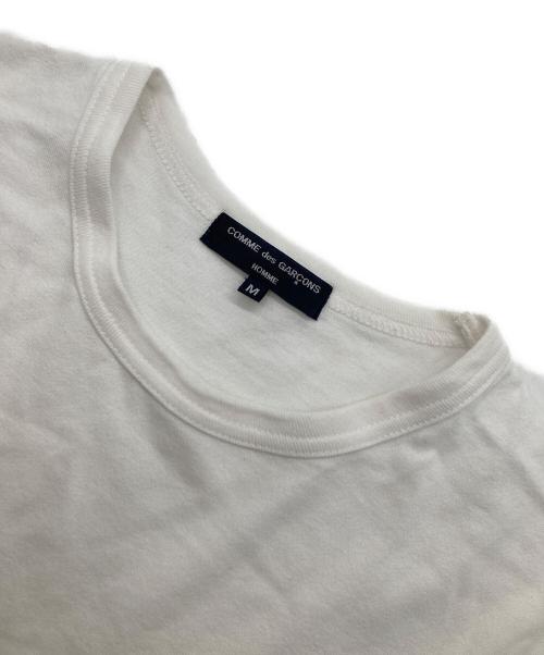 COMME des GARCONS HOMME（コムデギャルソン オム）COMME des GARCONS HOMME (コムデギャルソン オム) HOMME刺繍Tシャツ ホワイト サイズ:Mの古着・服飾アイテム