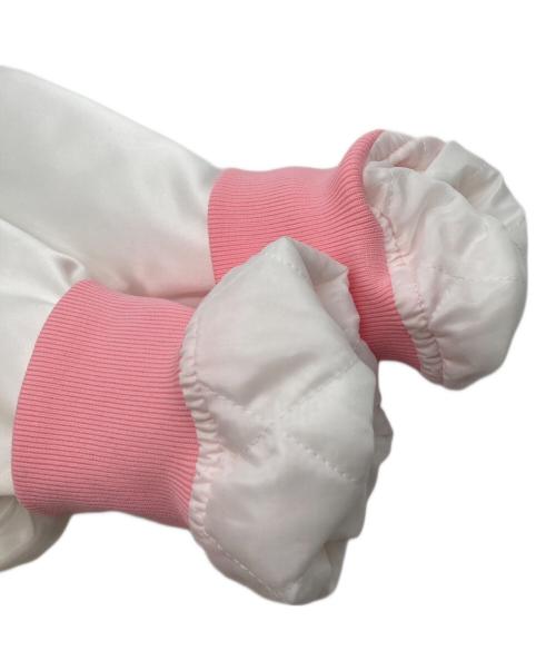 COMME des GARCONS GIRL（コムデギャルソンガール）COMME des GARCONS GIRL (コムデギャルソンガール) リボン ボンバージャケット ピンク サイズ:Sの古着・服飾アイテム