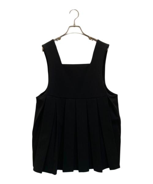 ENFOLD（エンフォルド）ENFOLD (エンフォルド) PLEATS TWO-WAY VEST ベスト ブラック サイズ:38の古着・服飾アイテム