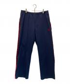 Needlesニードルズ）の古着「サイドライン センターシームトラックパンツ」｜ネイビー×パープル