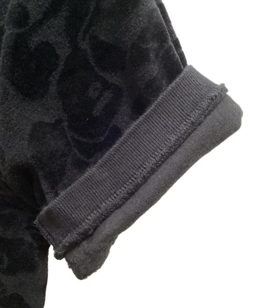 A BATHING APE（ア ベイシング エイプ）A BATHING APE (ア ベイシング エイプ) ジャガードカモ パイル地ポロシャツ ブラック サイズ:Sの古着・服飾アイテム