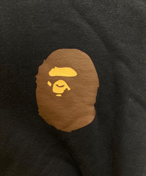 A BATHING APE（ア ベイシング エイプ）A BATHING APE (ア ベイシング エイプ) サルプリント ダブルジップパーカー ネイビー サイズ:Mの古着・服飾アイテム