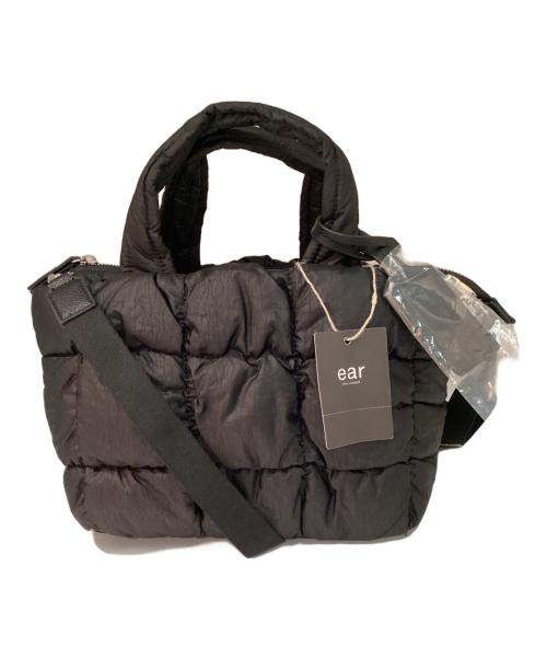 ear PAPILLONNER（イアパピヨネ）ear PAPILLONNER (イアパピヨネ) もこもこブロックトートバッグ ブラックの古着・服飾アイテム