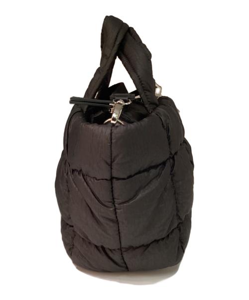 ear PAPILLONNER（イアパピヨネ）ear PAPILLONNER (イアパピヨネ) もこもこブロックトートバッグ ブラックの古着・服飾アイテム