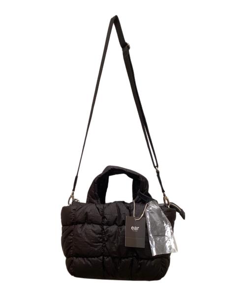ear PAPILLONNER（イアパピヨネ）ear PAPILLONNER (イアパピヨネ) もこもこブロックトートバッグ ブラックの古着・服飾アイテム