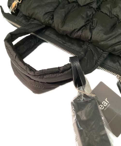 ear PAPILLONNER（イアパピヨネ）ear PAPILLONNER (イアパピヨネ) もこもこブロックトートバッグ ブラックの古着・服飾アイテム