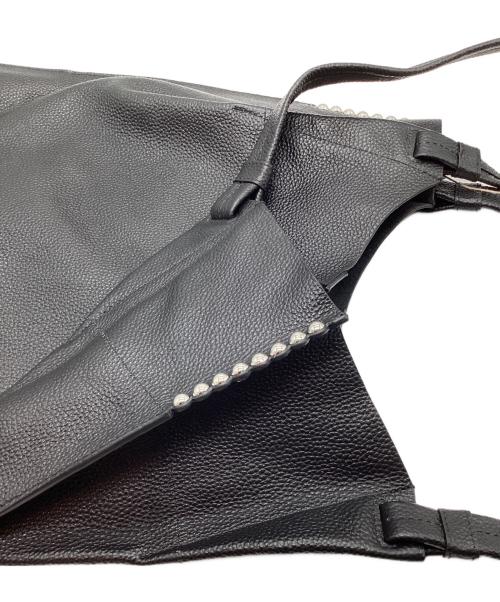 ear PAPILLONNER（イアパピヨネ）ear PAPILLONNER (イアパピヨネ) スタッズトートバッグ ブラックの古着・服飾アイテム