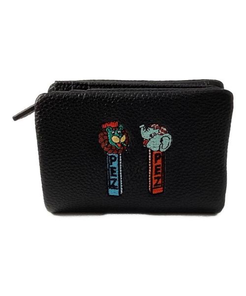 ear PAPILLONNER（イアパピヨネ）ear PAPILLONNER (イアパピヨネ) PEZ (ペッツ) コラボコンパクトウォレット ブラック 未使用品の古着・服飾アイテム
