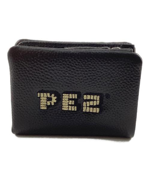 ear PAPILLONNER（イアパピヨネ）ear PAPILLONNER (イアパピヨネ) PEZ (ペッツ) コラボコンパクトウォレット ブラック 未使用品の古着・服飾アイテム