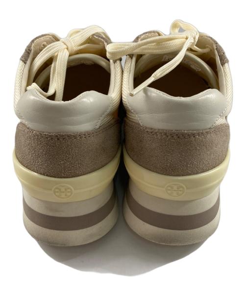 TORY BURCH（トリーバーチ）TORY BURCH (トリーバーチ) ソートゥースロゴ スニーカー ベージュ サイズ:6 1/2の古着・服飾アイテム