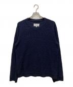 Maison Margielaメゾンマルジェラ）の古着「ピリング加工クルーネックニット」｜ネイビー