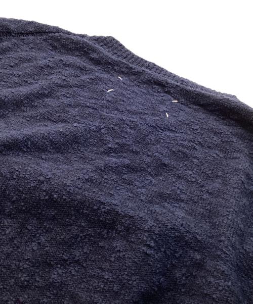 Maison Margiela（メゾンマルジェラ）Maison Margiela (メゾンマルジェラ) ピリング加工クルーネックニット ネイビー サイズ:XLの古着・服飾アイテム
