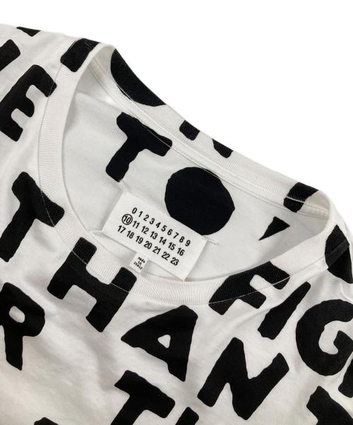 Maison Margiela（メゾンマルジェラ）Maison Margiela (メゾンマルジェラ) AIDS Tシャツ ホワイト×ブラック サイズ:Lの古着・服飾アイテム