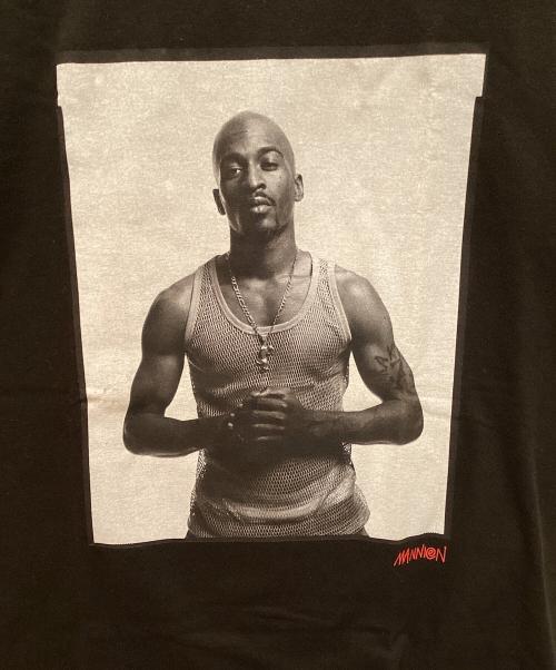 stussy（ステューシー）stussy (ステューシー) Lafayette (ラファイエット) DJ CLARK KENT コラボ RAKIM フォトプリントTシャツ ブラック サイズ:Sの古着・服飾アイテム