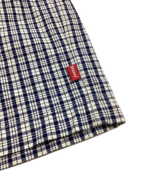 stussy（ステューシー）stussy (ステューシー) チェック2タックショーツ ブルー サイズ:30の古着・服飾アイテム
