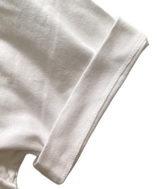 PLAY COMME des GARCONS（プレイコムデギャルソン）PLAY COMME des GARCONS (プレイ コムデギャルソン) ハートプリントTシャツ ホワイト×レッド サイズ:Mの古着・服飾アイテム