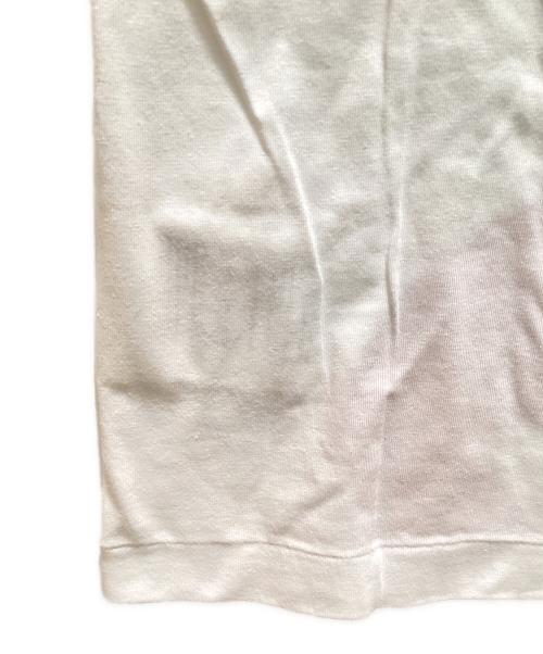 PLAY COMME des GARCONS（プレイコムデギャルソン）PLAY COMME des GARCONS (プレイ コムデギャルソン) ハートプリントTシャツ ホワイト×レッド サイズ:Mの古着・服飾アイテム