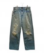LEE×BEAMSリー×ビームス）の古着「別注 101 Crush denim pants」｜ブルー