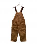 CarHarttカーハート）の古着「ダック ビブ オーバーオール」｜ベージュ